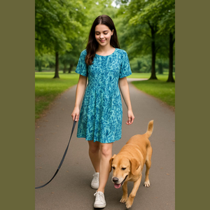 Vintage Go softly patio dress rayon dress with pockets paisley floral mumu